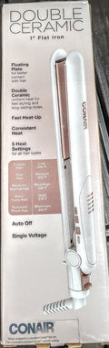 Conair Double Ceramic 1" Flat Iron