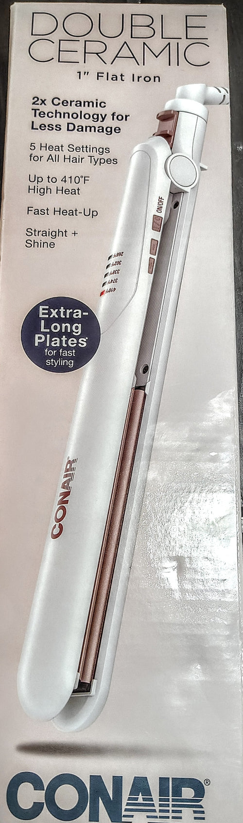 Conair Double Ceramic 1" Flat Iron
