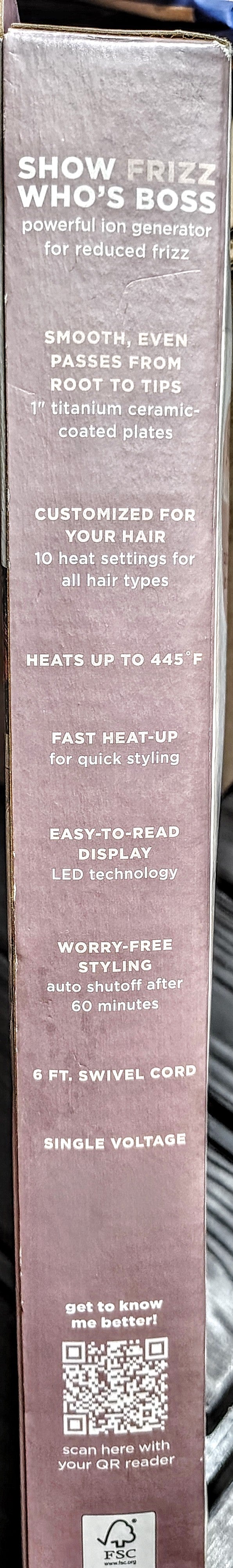 Conair Frizz Free Flex 1" Flat Iron