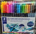 Staedtler 72 count Color Double-Ended Watercolor Brush and pen Set