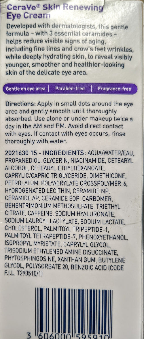 CeraVe Skin Renewal Eye Cream